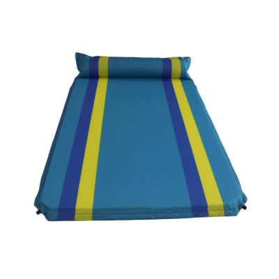 China Outdoor Travel Hiking Inflatable Camping Self Air Camping Sleep Pad With Pillow for sale