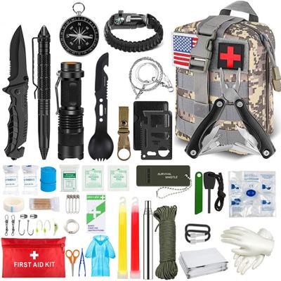 China Survival Outdoor Camping Kit First Aid Bag Adventure Military Medical Equipment Tools SOS Tactical Bag Outdoor Portable Survival Kit for sale