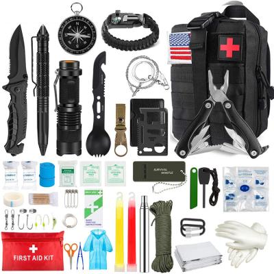 China Survival Outdoor Professional Emergency Military Gear Tactical Survival Kit Set For War for sale