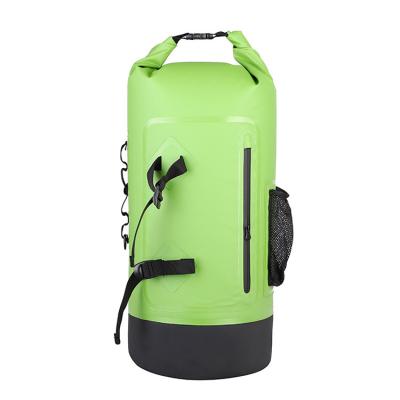 China 2022 New 35L Large Capacity Storage Eco-friendly Waterproof Bag Rafting Supplies Camping Outdoor Waterproof Backpack for sale