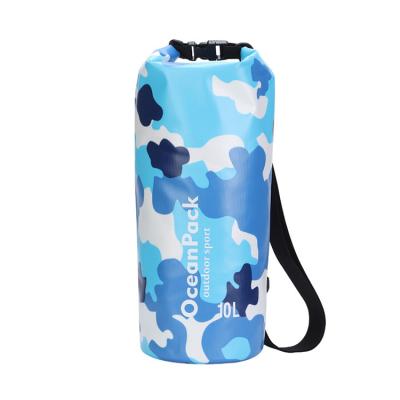 China 2L 5L 10L 20L Camouflage PVC TPU Eco-friendly Ocean Swim Waterproof Dry Bag Backpack for sale