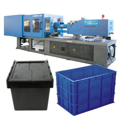 China Horizontal Durable Plastic Beer Can Transport Container Storage Crate Injection Molding Machine For Small Manufacturer for sale