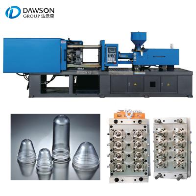 China Horizontal Wide Mouth PET Bottle Preform Preparing Machinery Plastic Cans PET Jar Preform Manufacturing Injection Molding Machine for sale