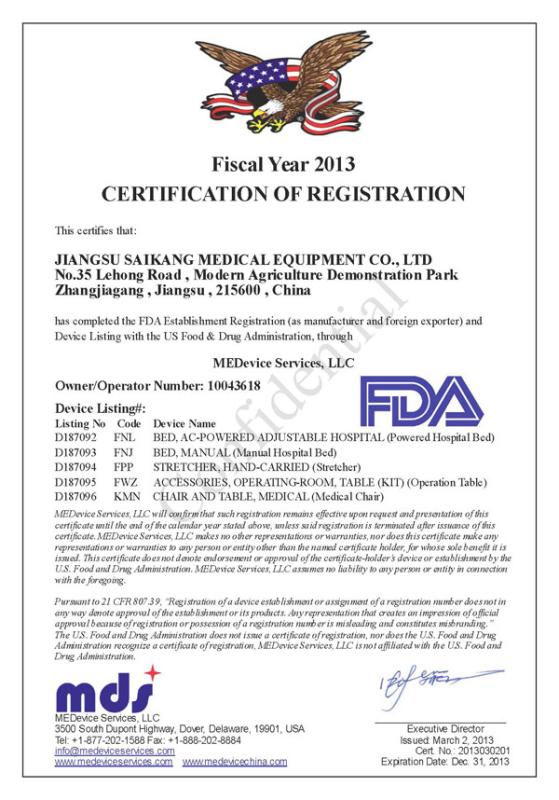 FDA - Beijing Forimi S & T Co ,ltd