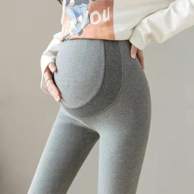 China Antibacterial Maternity Leggings Spring And Fashion High Adjustable Maternity Thin Spring Pants Abdomen Autumn Waist Maternity Pants for sale