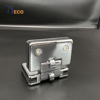 China Modern Hardware Frameless Frameless 90 Stainless Steel 180 Degree Adjustable Flange Shower Glass Door Hinge for sale