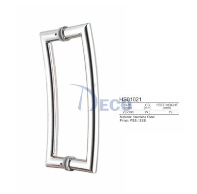 China Modern Custom Design Modern Glass Pull Handle Stainless Steel Door Handle Pull for sale