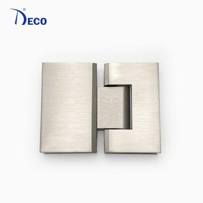 China Wholesale High Quality Modern 180 Degree Glass To Nickel Brass Brass Shower Satin Glass Door Hinge for sale