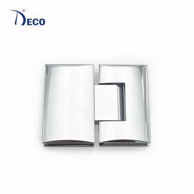 China Modern High Quality Brass Camber 180 Degree Shower Hinge Chrome Plated Glass Door Hinge for sale