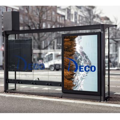 China Customized Modern Outdoor DECO Factory Bus Station Billboard Advertising Light Boxes Design for sale