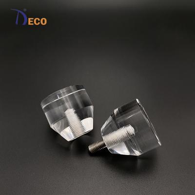 China Modern Crystal Glass Ball Alloy Door Drawer Cabinet Wardrobe Pull Handle Drop Furniture Knobs for sale