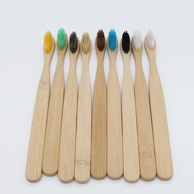 China Eco-friendly Flat Square Shape Wholesale Bamboo Toothbrush Handle for sale