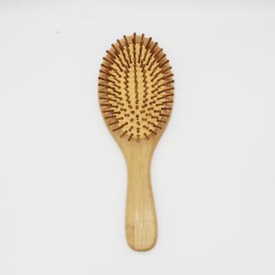 China Large Eco-friendly Oval Bamboo Hair Brush for Men and Women, Shape Bristle Hair Brush Bamboo Comb for sale