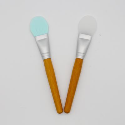 China Head Bamboo Flat Brush Silicone Mask Brush for sale