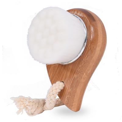 China For Home Use Soft Bamboo Handle Face Cleansing Brush for sale