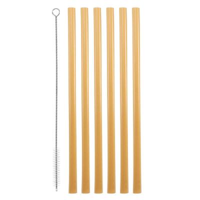 China Sustainable Low MOQ Custom Logo Natural Bamboo Straw for sale