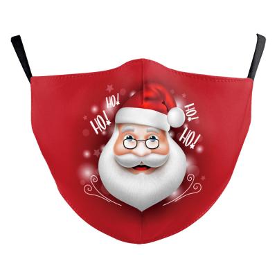 China Factory Direct High Quality Santa Claus Beard Spoof Adults PM2.5 Public/Health Care Christmas Holiday Printed Children Ski Facemask for sale