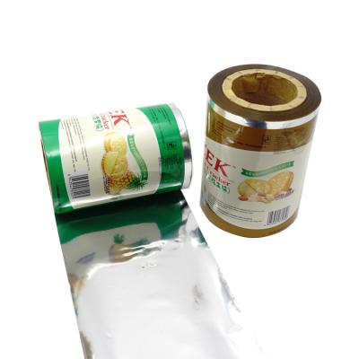 China Laminating Packaging Film Roll Smooth Colorful Surface  Food Grade Soy Ink for sale