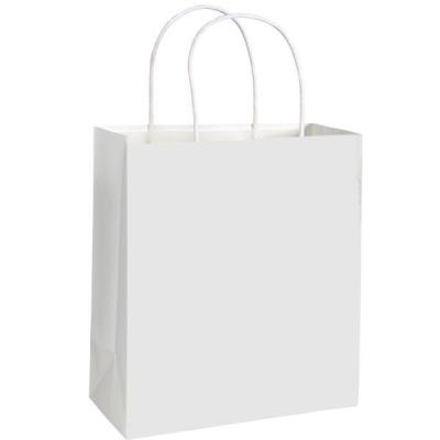 China Wholesale custom logo paper bag white high quality cheaper paper bags for sale