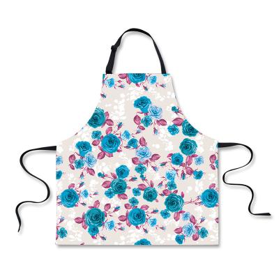 China Cotton Digital Printing Gift Promotion Kitchen Cooking Women Tidy Up/Storage MYGO Flower Apron Sleeveless Apron For Chef for sale