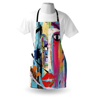 China Cheap Customized Modern Customized Polyester Digital Printed Bib Kitchen Party Gift Aprons From Tidy Up/Storage MYGO for sale