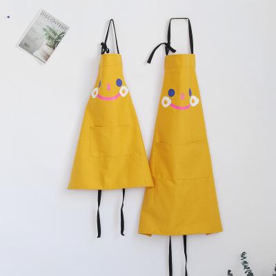 China Digital Printed Boys And Girls Drinks/Food Cartoon Simple Adjustable Waterproof Cotton Kitchen MYGO Cooking Chef Apron for sale