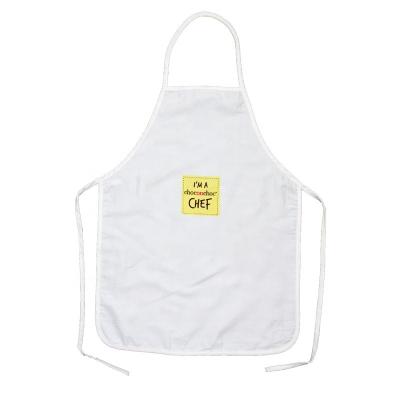 China Tidy / Storage MYGO Customized Pattern Round Bottom Cotton White Kid's Gift Baking Painting Baking Bib Kids Apron for sale