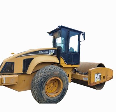 China Garment Shops Sell Caterpillar CS563E Single Drum CAT CS563E Single Roller Used Vibratory Roller for sale