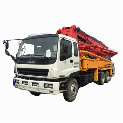 China Building Material Shops BEST SELLING! SANY ISUZU Truck Mounted Concrete Pump 37M Boom Concrete Pump Truck for sale