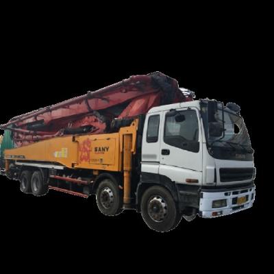 China Construction Material Shops Strong Supply Equipment SANY ISUZU Truck 56M Mounted Concrete Pump For Heavy Duty Working For Sale for sale