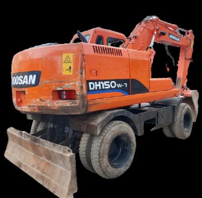 China Durable Used Machine Original Doosan DH150W-7 Wheel Excavator In Yard For Sale 0.6M3 for sale