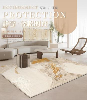 China Stain Resistant Anti Slip Under Blanket Large Blankets Gold Color Home Decoration Custom Printed Rug Room Decorate Blankets Living Room Large for sale