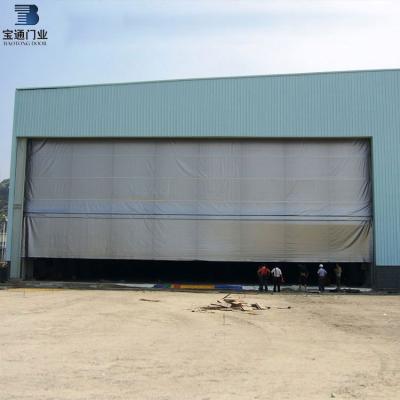 China Best Service Modern Horizontal Fabric Door Curtain Shed Door for sale