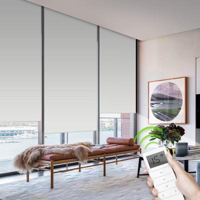 China Electric Battery UV Motor Blackout Protection Horizontal Motorized Roller Blinds With Blinds Motor for sale