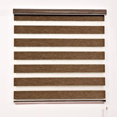 China Flame Retardant Custom Customized Window Blind Shangri-La Sheer Roll Fabric Triple Shades for sale