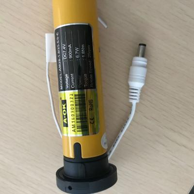 China Modern Rechargeable Solar Panel Lithium Battery Tubular Motor For Roller Blinds for sale