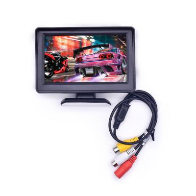 China Mirror Link LCD Car Monitor With Butterfly Bracket LCD 12V 4.3 Inch LCD Car Rearview Digital Mirror Monitor for sale