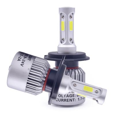 China Hot Selling Led Projector Headlights For Car Electric Power 24W H4 Led Headlight Bulbs For A8 H4 Cars for sale