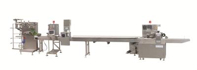 China Stable Horizontal Flow Wrap Packing Machine Wet Tissue Plastic Sealing Machine for sale