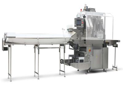 China Cabbage Vegetable Horizontal Flow Wrap Packing Machine With Speed Of 45 PCS / Min for sale