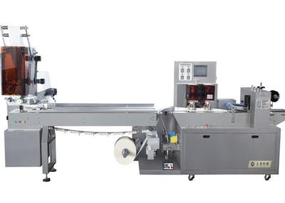 China Low Noise Horizontal Flow Wrap Packing Machine 1-5 PCS Tissue Packaging Machine for sale