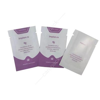 China Recyclable Plastic Baggies Custom Printing Plastic Bag Small Bags For Sample Cosmetics Cream Packaging Bags With Clear Window for sale