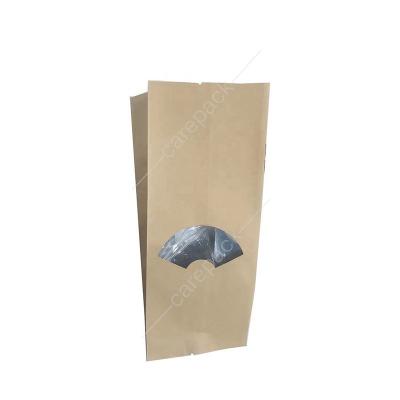 China Recyclable Customized Bolsas Papel Instant Coffee Snack Package Side Gusset Brown Kraft Paper Bag Kraft Paper Kraft Paper for sale