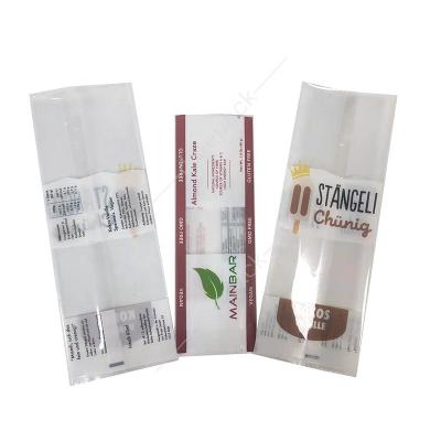 China Recyclable Customized Back Seal Bag Three Side Seal Popsicle Bag Plastic Mylar Frozen Baggies For Ice Pop for sale