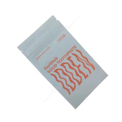 China Recyclable Biodegradable Resealable White Craft Food Grade Packaging Ziplock Paper Holder Up Pouching Bags With Logo for sale