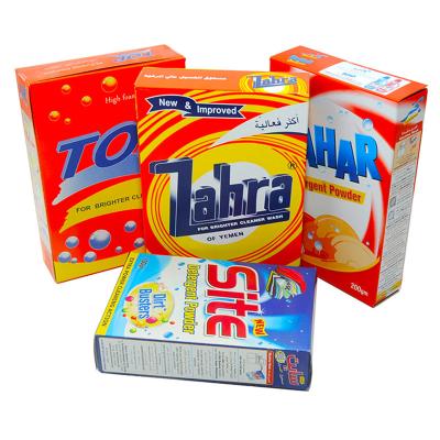 China Recycled Materials Carton Tray Display Laundry Detergent Washing Powder Packaging Boxes Printed Inside for sale