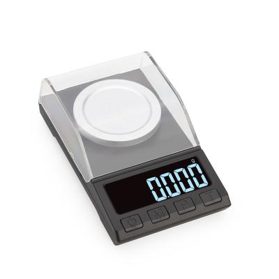 China WITH COVER High Precision 10g/20g/50g/100g*0.001g Electronic Digital Diamond Smart Scale For Gold Jewelry for sale