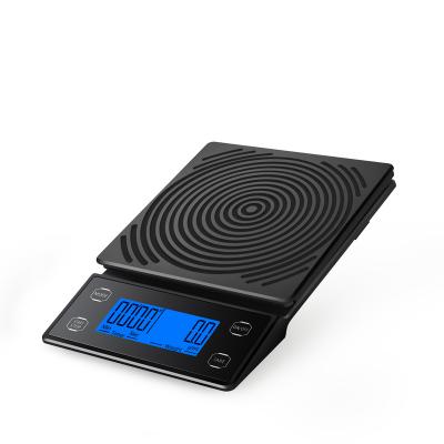 China With 2022 New Arrival 3kg Drip Coffee Scale Tray Scale With Timer Coffee Scale 5kg for sale