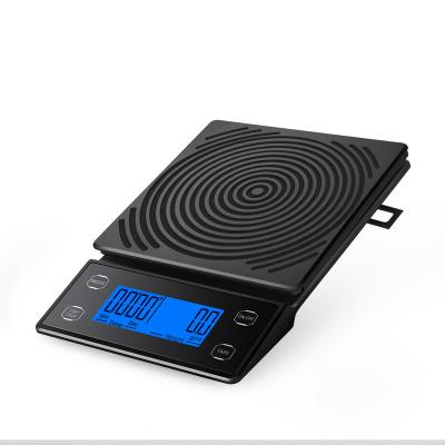 China With Scale Tray New Countdown Smart Mini Digital Coffee Multifunctional Timing Scale With Timer for sale