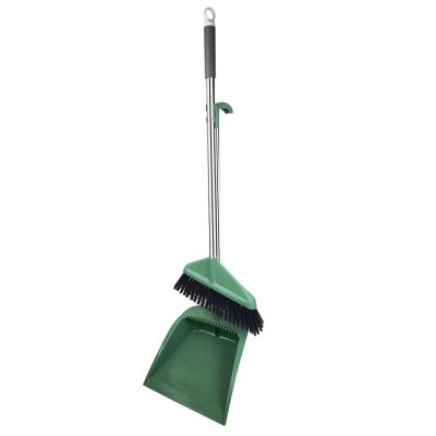 China New Foldable Plastic Home Cleaning Broom And Dustpan Set Simple But Sturdy And Durable for sale